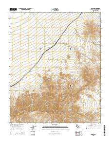 Ivanpah California Current topographic map, 1:24000 scale, 7.5 X 7.5 Minute, Year 2015
