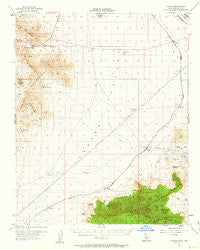 Ivanpah California Historical topographic map, 1:62500 scale, 15 X 15 Minute, Year 1956