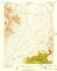Ivanpah California Historical topographic map, 1:62500 scale, 15 X 15 Minute, Year 1956