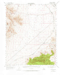 Ivanpah California Historical topographic map, 1:62500 scale, 15 X 15 Minute, Year 1956
