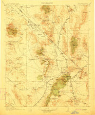Ivanpah California Historical topographic map, 1:250000 scale, 1 X 1 Degree, Year 1912