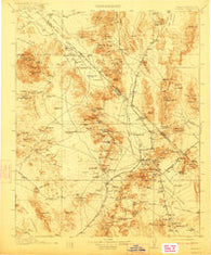 Ivanpah California Historical topographic map, 1:250000 scale, 1 X 1 Degree, Year 1912
