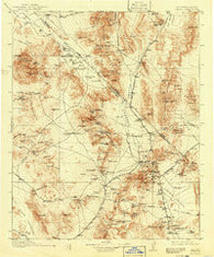 Ivanpah California Historical topographic map, 1:250000 scale, 1 X 1 Degree, Year 1912