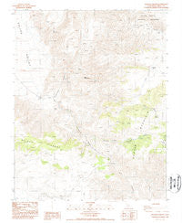Jackass Canyon California Historical topographic map, 1:24000 scale, 7.5 X 7.5 Minute, Year 1988