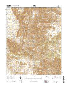 Jackass Canyon California Current topographic map, 1:24000 scale, 7.5 X 7.5 Minute, Year 2015
