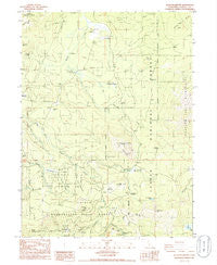 Jacks Backbone California Historical topographic map, 1:24000 scale, 7.5 X 7.5 Minute, Year 1985