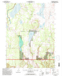 Jacks Butte California Historical topographic map, 1:24000 scale, 7.5 X 7.5 Minute, Year 1993