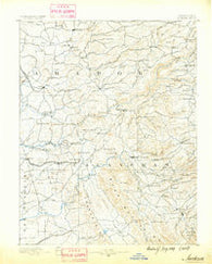 Jackson California Historical topographic map, 1:125000 scale, 30 X 30 Minute, Year 1889