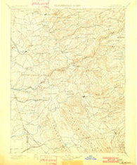 Jackson California Historical topographic map, 1:125000 scale, 30 X 30 Minute, Year 1902