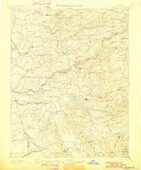 Jackson California Historical topographic map, 1:125000 scale, 30 X 30 Minute, Year 1902