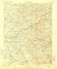 Jackson California Historical topographic map, 1:125000 scale, 30 X 30 Minute, Year 1902