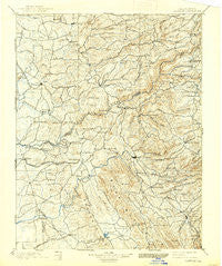 Jackson California Historical topographic map, 1:125000 scale, 30 X 30 Minute, Year 1902