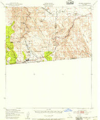 Jacumba California Historical topographic map, 1:62500 scale, 15 X 15 Minute, Year 1939