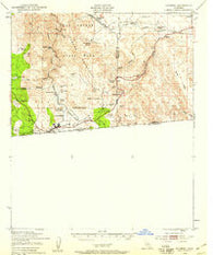 Jacumba California Historical topographic map, 1:62500 scale, 15 X 15 Minute, Year 1939
