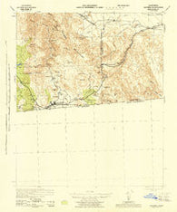 Jacumba California Historical topographic map, 1:62500 scale, 15 X 15 Minute, Year 1942