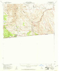 Jacumba California Historical topographic map, 1:62500 scale, 15 X 15 Minute, Year 1959