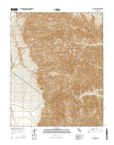 Jail Canyon California Current topographic map, 1:24000 scale, 7.5 X 7.5 Minute, Year 2015