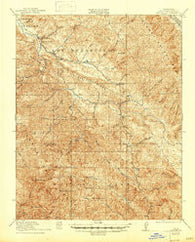 Jamesburg California Historical topographic map, 1:62500 scale, 15 X 15 Minute, Year 1921