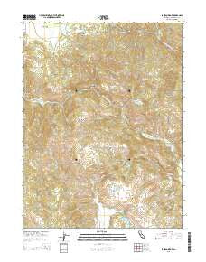 Jamison Ridge California Current topographic map, 1:24000 scale, 7.5 X 7.5 Minute, Year 2015