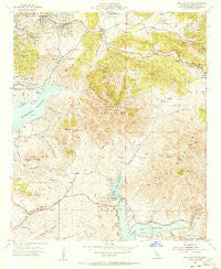Jamul Mountains California Historical topographic map, 1:24000 scale, 7.5 X 7.5 Minute, Year 1955