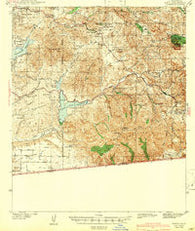 Jamul California Historical topographic map, 1:62500 scale, 15 X 15 Minute, Year 1943