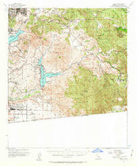 Jamul California Historical topographic map, 1:62500 scale, 15 X 15 Minute, Year 1955