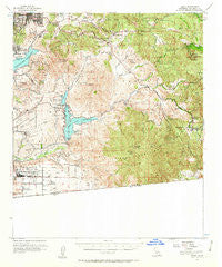 Jamul California Historical topographic map, 1:62500 scale, 15 X 15 Minute, Year 1955