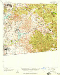 Jamul California Historical topographic map, 1:62500 scale, 15 X 15 Minute, Year 1955