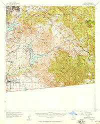 Jamul California Historical topographic map, 1:62500 scale, 15 X 15 Minute, Year 1955