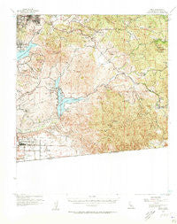 Jamul California Historical topographic map, 1:62500 scale, 15 X 15 Minute, Year 1955