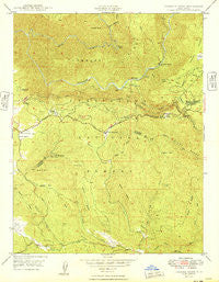 Jawbone Ridge California Historical topographic map, 1:24000 scale, 7.5 X 7.5 Minute, Year 1949
