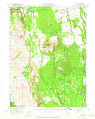 Jellico California Historical topographic map, 1:62500 scale, 15 X 15 Minute, Year 1957