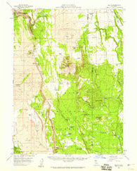 Jellico California Historical topographic map, 1:62500 scale, 15 X 15 Minute, Year 1957