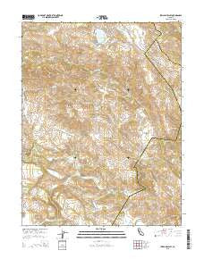 Jericho Valley California Current topographic map, 1:24000 scale, 7.5 X 7.5 Minute, Year 2015
