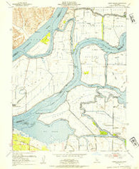 Jersey Island California Historical topographic map, 1:24000 scale, 7.5 X 7.5 Minute, Year 1952
