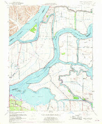 Jersey Island California Historical topographic map, 1:24000 scale, 7.5 X 7.5 Minute, Year 1952