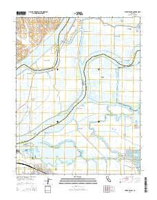 Jersey Island California Current topographic map, 1:24000 scale, 7.5 X 7.5 Minute, Year 2015