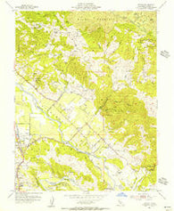 Jimtown California Historical topographic map, 1:24000 scale, 7.5 X 7.5 Minute, Year 1955