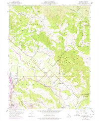 Jimtown California Historical topographic map, 1:24000 scale, 7.5 X 7.5 Minute, Year 1955