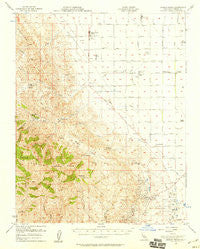 Joaquin Rocks California Historical topographic map, 1:62500 scale, 15 X 15 Minute, Year 1956