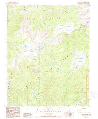Johnson Peak California Historical topographic map, 1:24000 scale, 7.5 X 7.5 Minute, Year 1988