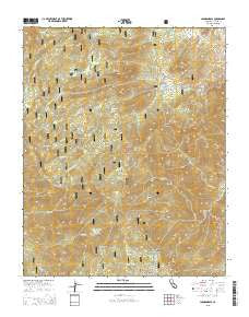 Johnsondale California Current topographic map, 1:24000 scale, 7.5 X 7.5 Minute, Year 2015