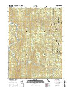 Johnsons California Current topographic map, 1:24000 scale, 7.5 X 7.5 Minute, Year 2015