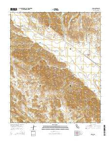 Jolon California Current topographic map, 1:24000 scale, 7.5 X 7.5 Minute, Year 2015