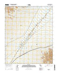 Joshua California Current topographic map, 1:24000 scale, 7.5 X 7.5 Minute, Year 2015