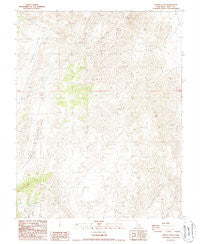 Joshua Flats California Historical topographic map, 1:24000 scale, 7.5 X 7.5 Minute, Year 1987