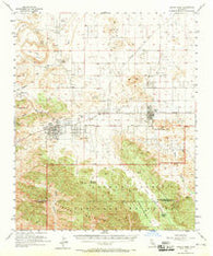 Joshua Tree California Historical topographic map, 1:62500 scale, 15 X 15 Minute, Year 1955