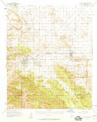 Joshua Tree California Historical topographic map, 1:62500 scale, 15 X 15 Minute, Year 1955