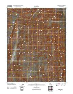 Joshua Flats California Historical topographic map, 1:24000 scale, 7.5 X 7.5 Minute, Year 2012