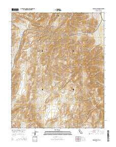 Joshua Flats California Current topographic map, 1:24000 scale, 7.5 X 7.5 Minute, Year 2015